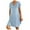 Light Blue, variant on fartey Women's Casual Denim Dresses Roomy Fit Split V Neck Mini Sun Dress 2025 Summer Short Sleeves Jean Dresses Vintage Western Denim Sundresses