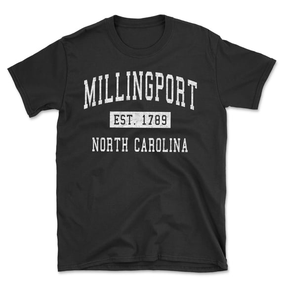 Millingport North Carolina Classic Established Men's Cotton T-Shirt