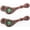 Lime Green Cross, variant on Horse Western Riding Cowgirl Boots Leather Spur Straps Tack Rodeo 7421