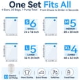 thumbnail image 3 of 20 Pack Vacuum Storage Bags with Electric Pump,Space Saver Bags(6 Small,5 Medium,5 Large,4 Jumbo),Vacuum Sealer Bags for Clothes, Mattress, Blanket, Duvets, Pillows, Comforters,Travel, 3 of 7