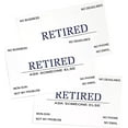 thumbnail image 4 of RXBC2011 Retired Business Cards Funny Retirement Gift (Pack of 50/With Black Stainless Steel Case) For Retired Men Women Coworkers Employees Boss Friend Colleague, 4 of 5