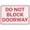 Warning Sign 4, variant on Do Not Block Doorway Funny Vintage Tin Sign 8"x12" - Wall Art Decor Iron Poster for Home Farmhouse Bar Cafe Yard, Indoor Outdoor Doorway Sign