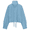 Blue, variant on Womens Polka Dot Cropped Jacket Lightweight Zip Up Coat Stand Collar Fall Outfits Spring Jackets