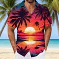thumbnail image 2 of DIOAZUD Men's Hawaiian Printed Short Sleeve Shirts Tropical Floral Button Down Shirt Big and Tall Vacation Casual Beach Tees, 2 of 7