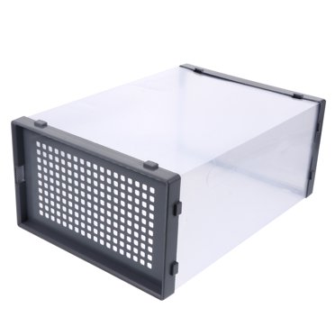 2 Pcs Plastic Shoe Box Drawer Type Shoes Storage Container Transparent Shoe Box