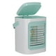 thumbnail image 3 of Aire acondicionado portátil con depósito de agua de 600 ml | 3 velocidades y luces LED de 7 colores | Enfriador de escritorio USB para casa, oficina y dormitorio | Ventilador personal con, 3 of 8