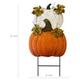 thumbnail image 2 of Metal Stacked Pumpkins Harvest Garden Stakes Fall Thanksgiving Yard Decor,Autumn Fall Yard Welcome Signs for Patio Pathway Outdoor Decorations, 2 of 6