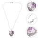 thumbnail image 5 of 1 collar de piedra de cristal natural, exquisito collar en forma de corazón, joyería, 5 of 6