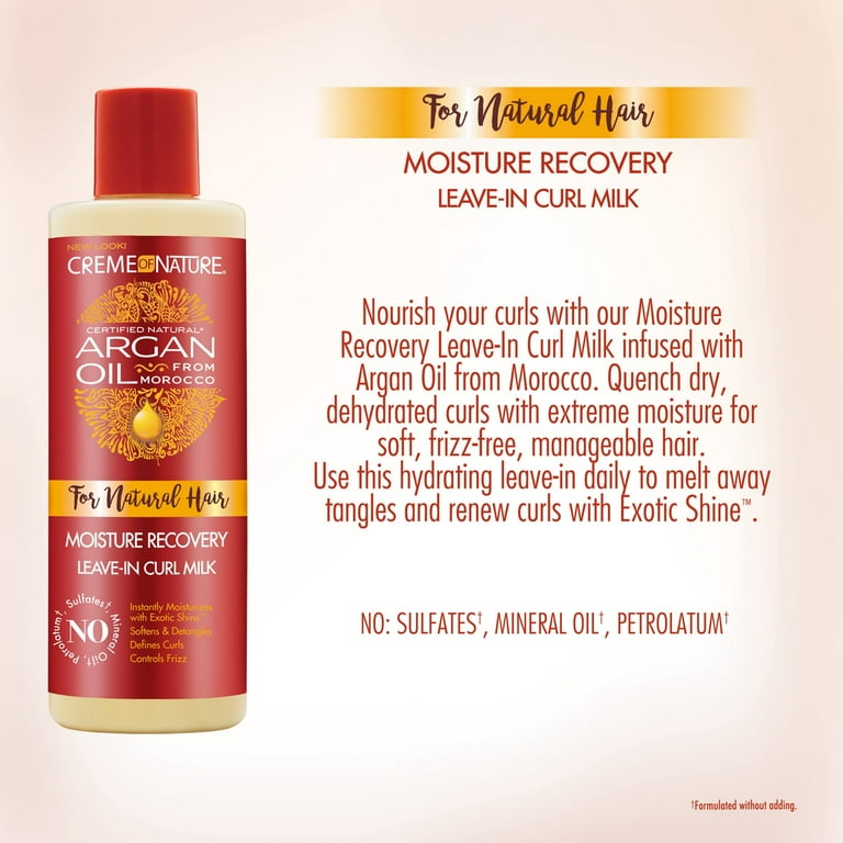 CREME OF NATURE Argan Oil Moisture Recovery Leave In Curl Milk (8oz) CREME OF NATURE Argan Oil Moisture Recovery Leave In Curl Milk (8oz)