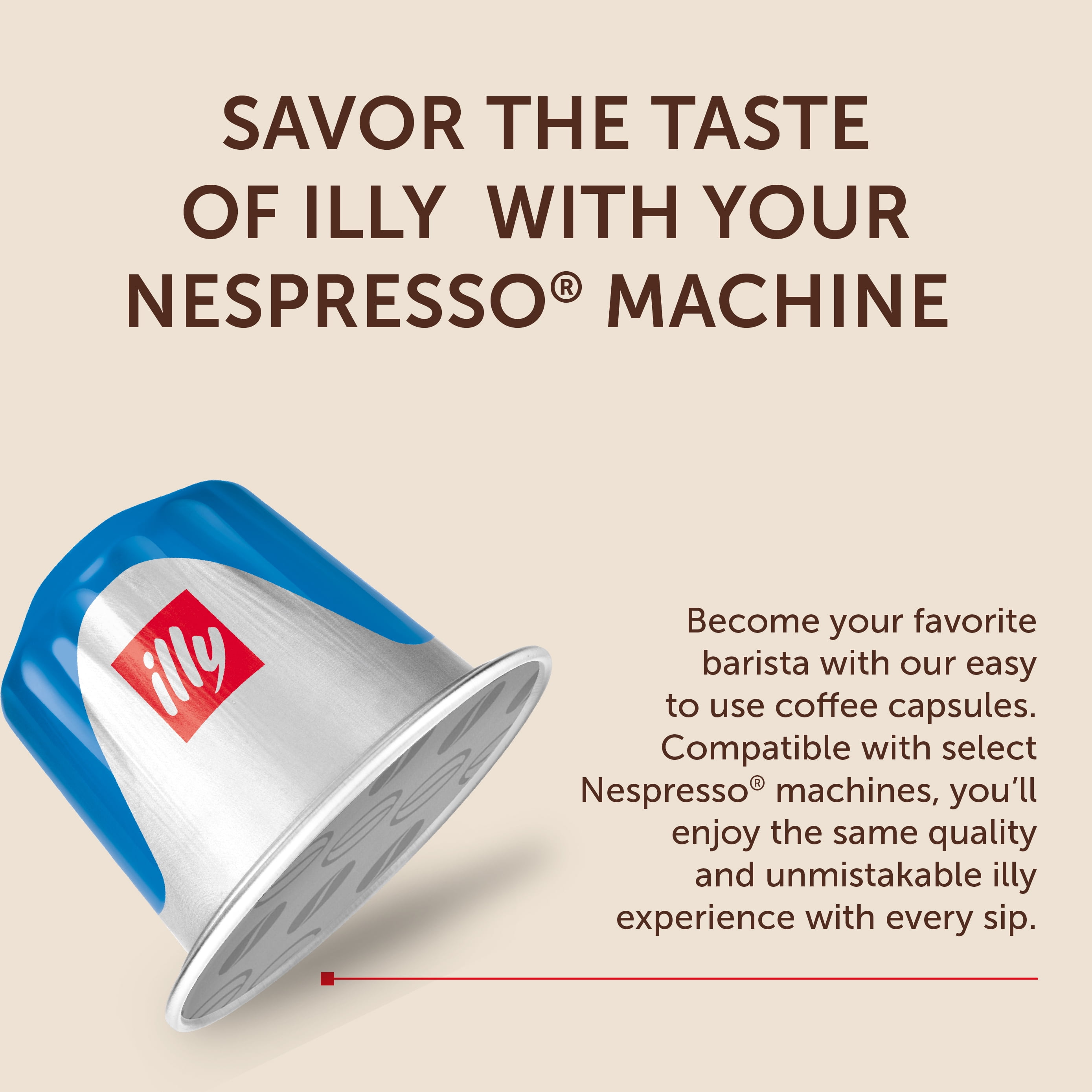 illy Espresso Coffee Pods for Original Machines, Decaf Medium Roast, Caramel & Chocolate Notes, 10 Ct (Pack of 10)