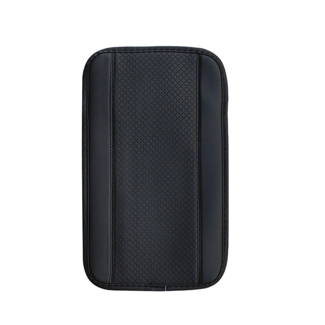Car Armrest Storage Box Mat, Fiber Leather Car Center Console Cover, Car Armrest Seat Box Cover Accessories Interior Protection For Most Vehicle, SUV, Car