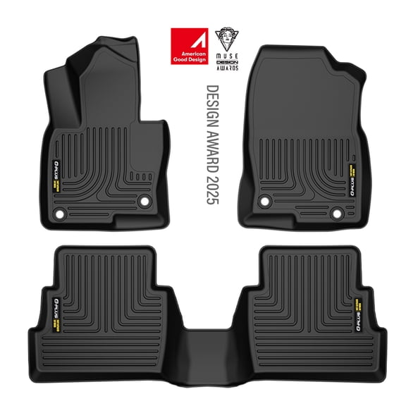 Floor Mats Cargo Liner Fit for Mazda CX-5 CX5 2017-2025 Custom Fit All Weather Full Cover Protection 1st & 2nd Row Liner TPE Floor Liners Black