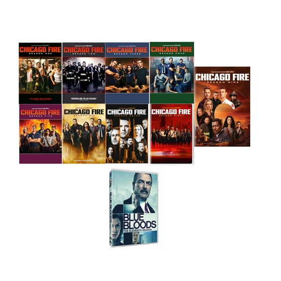Chicago Fire: The Complete Series Seasons 1-10 DVD Free Bonus included Blue Bloods Season 11 DVD (Wolf Entertainment)