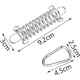 thumbnail image 5 of Resorte para Vela de Sombra 4 Piezas Tensor de Recuperación de Cuerda para Tienda Resorte de Acero Inoxidable Resorte para Trampolín de Alta Resistencia Hebilla de Resorte para Tienda con 8 Mosqueton, 5 of 5