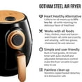 thumbnail image 2 of Gotham Steel Air Fryer XL, 3.8 Liter with Rapid Air Technology for Oil Free Healthy Cooking, Adjustable Temperature Control with Auto Shutoff, 2 of 7