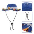 thumbnail image 2 of Decorative Pet Straw Hat Straw-woven Dog Hat Holiday Costume Photo Prop, 2 of 7