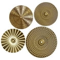 thumbnail image 3 of WHAMVOX  4 Pcs Iron Wall Decor Hanging Adornment Living Room Sunburst Art Golden, 3 of 8