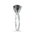 thumbnail image 2 of 2 1/2ct Black Diamond Solitaire Diamond Ring 14K White Gold, 2 of 3