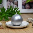 thumbnail image 3 of Zest Candle 12-Piece Ball Candles, 2-Inch, Metallic Silver, 3 of 6