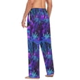 thumbnail image 3 of FORMRS Mens Pajama Pants with Pockets Cotton Sleepwear Lounge Bottoms Sizes S-2XL, Purple Mushrooms Pattern, 3 of 7