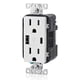thumbnail image 2 of Cargador de pared USB Leviton T5633-W tipo A y tipo C 15A, 2 of 5