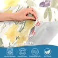 thumbnail image 3 of Yayeee Kitchen Curtains Tier Pair Light Filtering 27"x36" Rod Pocket Short Cafe Window Panel, Floral Rabbit, 3 of 7