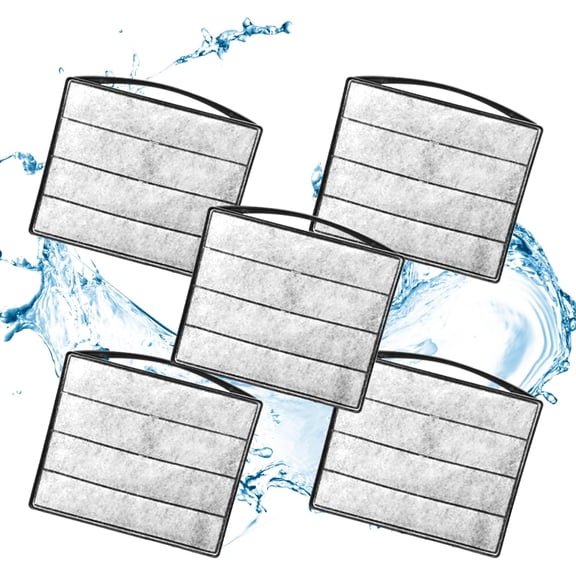 Turtle Tank Filters Material 5PCS Low Water Level Filters Replacement Aquarium Filters for IX-120 Filter & IX-120 U-V