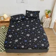Twin Fitted Bed Sheet with Elastic Bedspread Home Bedroom Hotel Bedding