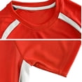 thumbnail image 4 of CPNG Boys Girls Summer Football Sports Outfits Short Sleeve Round Neck T-Shirt Shorts and Socks 3 Piece Set Kids Training Competition Set(Red,5-6 Years), 4 of 7