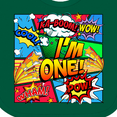 thumbnail image 4 of Inktastic I'm One Comic Book Boys or Girls Baby Bib, 4 of 4