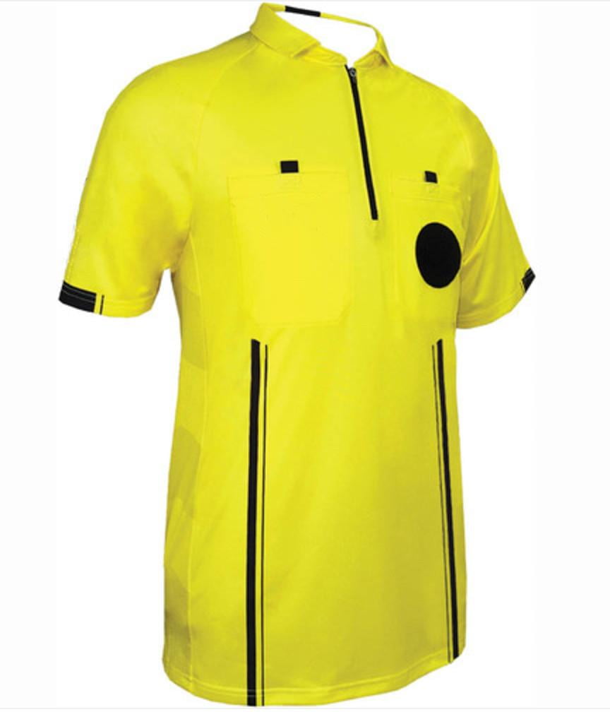 Mens Score Play On Pro 2045 Soccer Referee Jersey XL Yellow D4247 