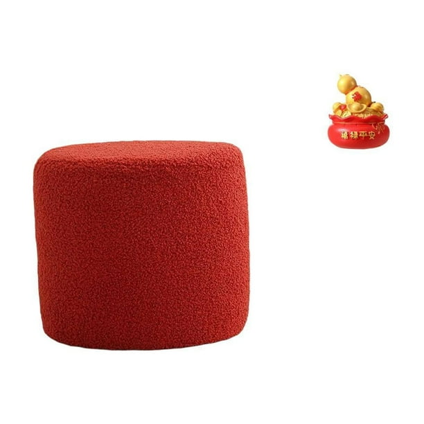 Reposapiés Otomano, Banco, Silla, Sofá Cilíndrico, Taburete De Té Para Oficina, Dormitorio, Guardería, Apartamento, Bolsa De Dinero, Figurita, Artesanía, Adorno, Cuenco Del Tesoro,