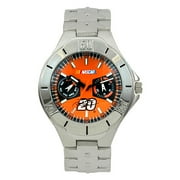 NASCAR Tony Stewart Men's Multifunction Water Resistant Sport Watch, Orange Dial