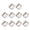 silver, variant on Rustproof Metal Strap Adjuster Buckle with Polishing Designs 2.6cm Inner Diameter for Backpacks and Travel Bags