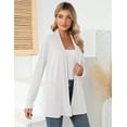 thumbnail image 6 of ZHENWEI Women's Basic Casual Loose Lightweight Long Sleeve Open Front Cardigans with Pockets, 6 of 7