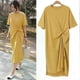 thumbnail image 5 of Summer New Casual Loose-Fit Long T-Shirt Dress Plus Size Niche Dress,Maxi Dress,M-, 5 of 5