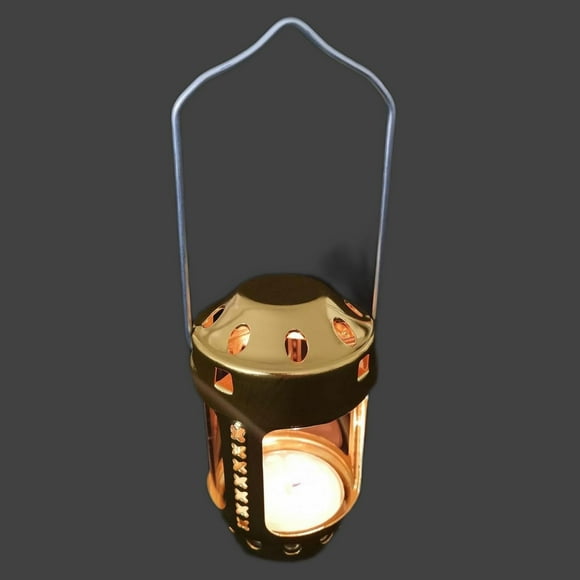Portable Candle Lantern Night Fishing Hanging Outdoor Camping Aluminium Alloy Candle Lamp