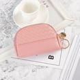 thumbnail image 5 of Monedero de piel para mujer, monedero con llavero, bolsillo para monedas, minimonedero para mujer, tarjeta de crédito, identificación, llave, auriculares, lápiz labial, 5 of 5