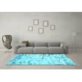 thumbnail image 3 of Ahgly Company Indoor Rectangle Oriental Light Blue Industrial Area Rugs, 2' x 4', 3 of 4