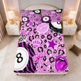 thumbnail image 4 of Erosebridal Eight Ball Queen Sheets Rose Leopard Queen Sheet Sets 4-Piece (1 Flat Sheet, 1 Fitted Sheet and 2 Pillowcases), 4 of 6