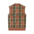 thumbnail image 6 of Men's Sweater Vest V Neck Button Down Sleeveless Cardigan Argyle Sweater Vest, 6 of 7