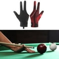 thumbnail image 6 of EHJRE 3 Fingers Pool Gloves Lightweight Snooker Gloves for Playing Training Sports Black Red Right Hand, 6 of 9