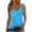 Tank Tops for Women Plus Size-Blue, variant on Brilliant Tank Tops For Women under $5 Women's Printed Round Neck Casual Printed Sleeveless Suspender Top Vest Summer Tunic Tops Blue XXL