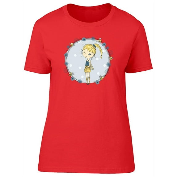 Girl In Bee Costume T-Shirt Women -Image by Shutterstock, Female XX-Large