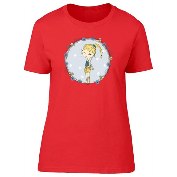 Girl In Bee Costume T-Shirt Women -Image by Shutterstock, Female XX-Large