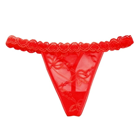 Upioiwer Womens Cotton Underwear Underwear Women Womens Low Waist Sexy Ladies Thong Womens T Pants Love Lace Panties Shapewear Panties Black Cotton Underwear Women Lace Camel No Underwear Control