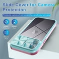 thumbnail image 6 of Htwon Slide Camera Lens Cover Protective Case for iPhone 14 Pro Magnetic Case with Built-in Screen Protector Shockproof Full Body Protective Cover, Pink, 6 of 12