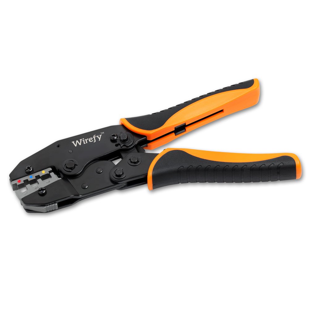 Crimping Tool For Heat Shrink Connectors Ratcheting Wire Crimper