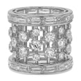 thumbnail image 2 of 9 Carat IGI Certified 14K White Gold LAB GROWN Diamond The Barrel Cocktail Ring For Women FG Color VS Clarity ( Ring Size - 8.5 ), 2 of 6