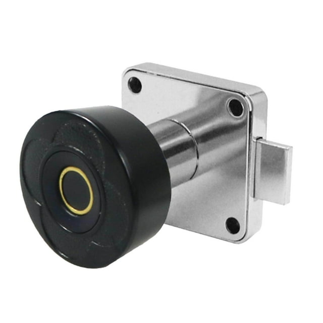 pitrice Smart Fingerprint Drawer Lock for Cabinet Locks Keyless Locker Home Office Box Wardrobe Wardrobe Black 22mm